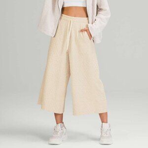 Lululemon Women's Rippled Wide Leg Super-High-Rise Crop - White